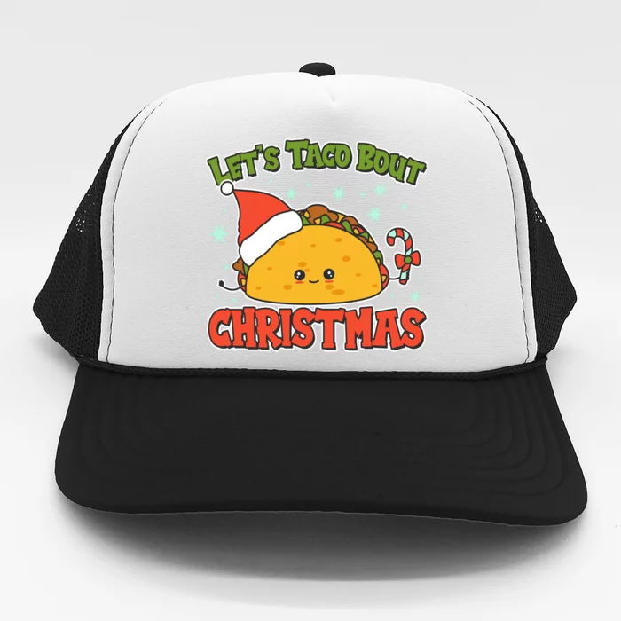 Let's Taco Bout Cute Funny Christmas Trucker Hat