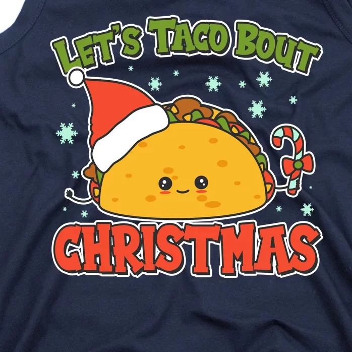 Let's Taco Bout Cute Funny Christmas Tank Top