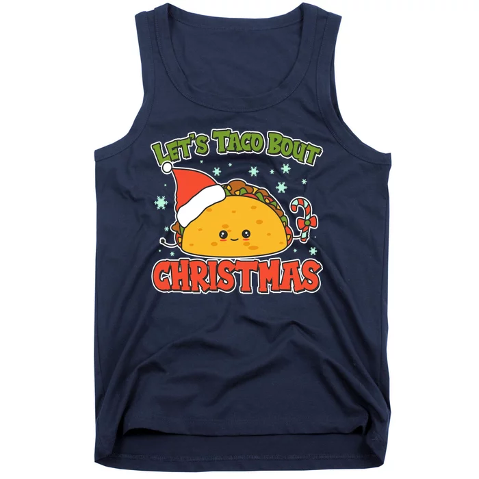 Let's Taco Bout Cute Funny Christmas Tank Top