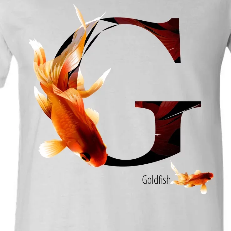 Letter G is for Goldfish V-Neck T-Shirt