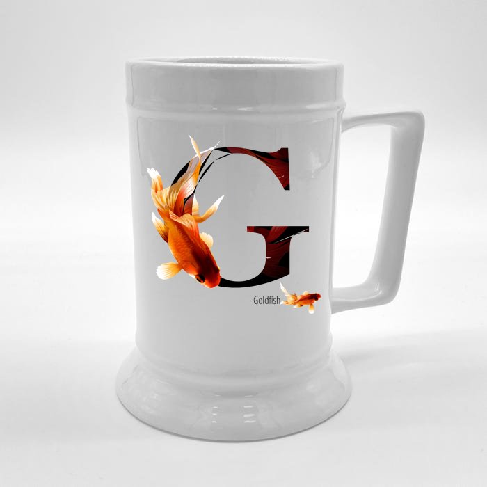 Letter G is for Goldfish Front & Back Beer Stein