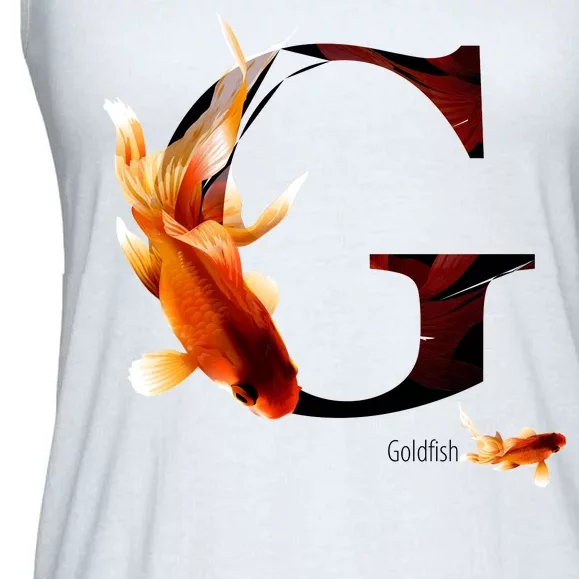 Letter G is for Goldfish Ladies Essential Flowy Tank