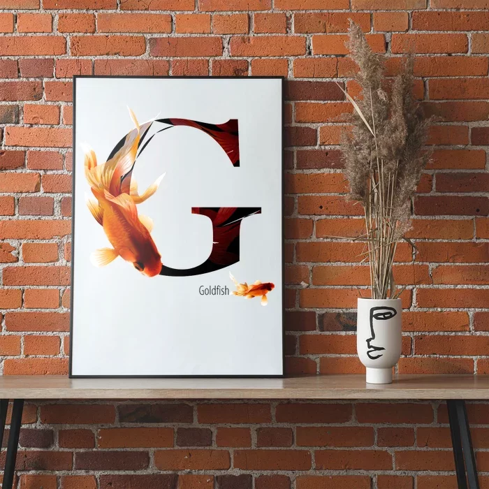 Letter G is for Goldfish Poster