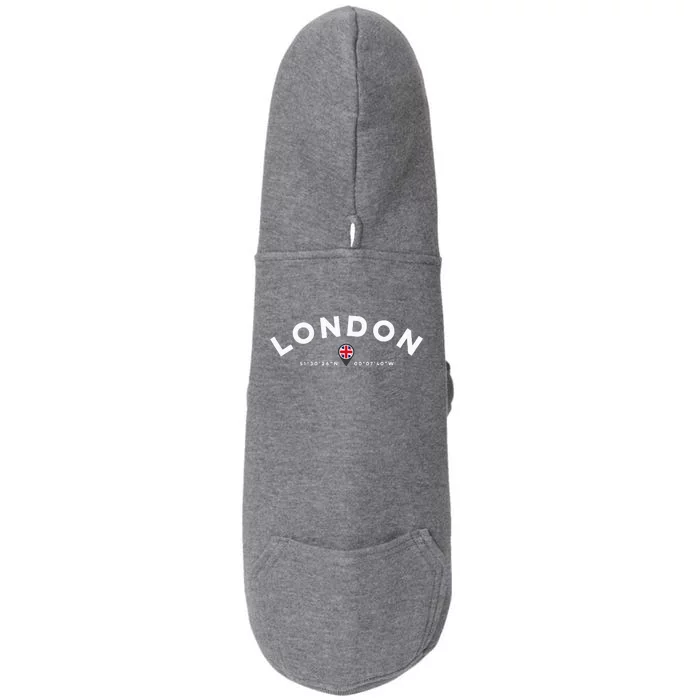 London England Uk United Kingdom Doggie 3-End Fleece Hoodie