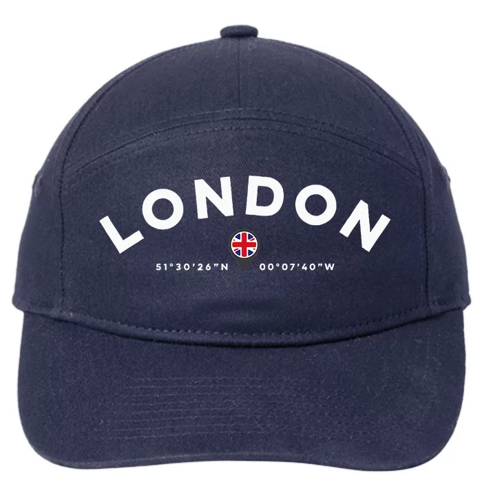 London England Uk United Kingdom 7-Panel Snapback Hat