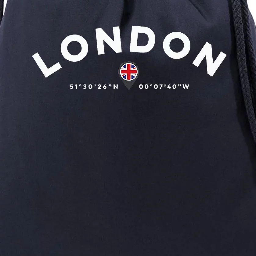 London England Uk United Kingdom Drawstring Bag