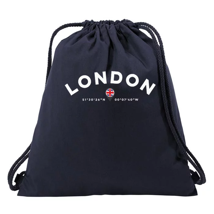 London England Uk United Kingdom Drawstring Bag