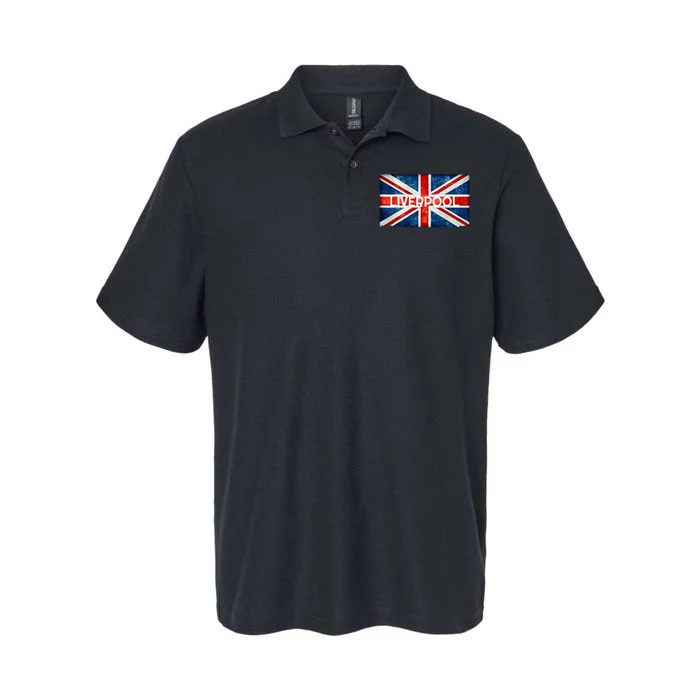 Liverpool England UK Flag . And Souvenir Softstyle Adult Sport Polo