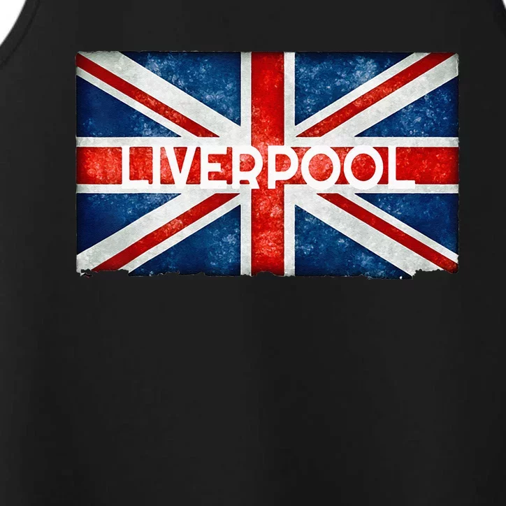 Liverpool England UK Flag . And Souvenir Performance Tank