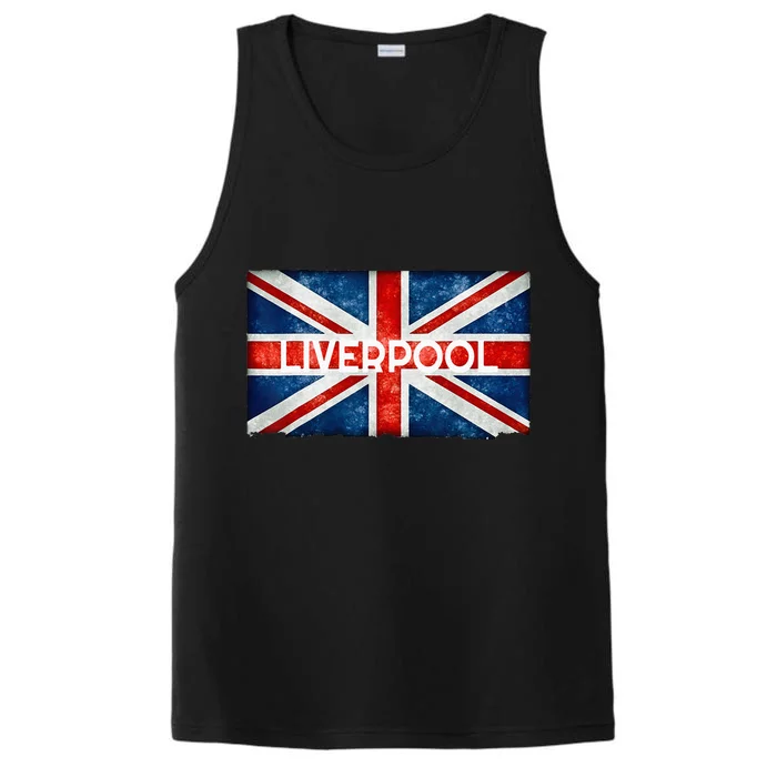 Liverpool England UK Flag . And Souvenir Performance Tank