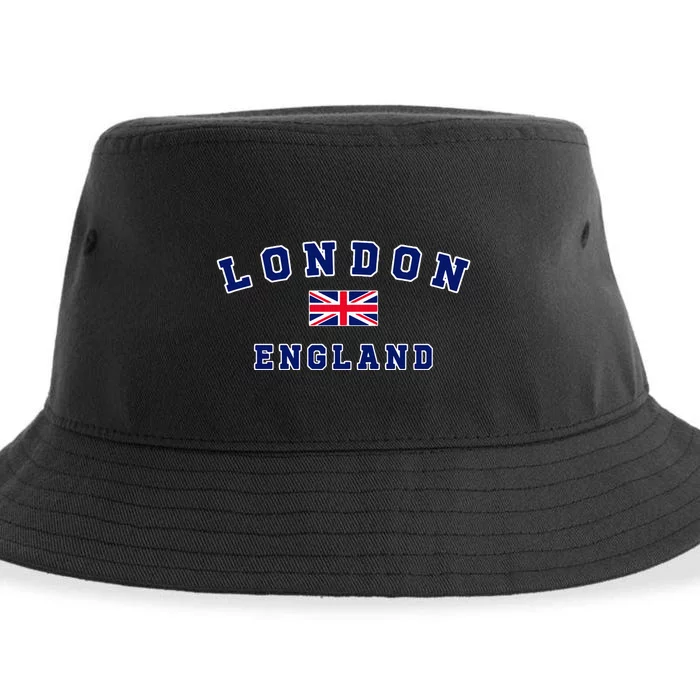 London England United Kingdom Flag UK Flags Men Women Gift Sustainable Bucket Hat