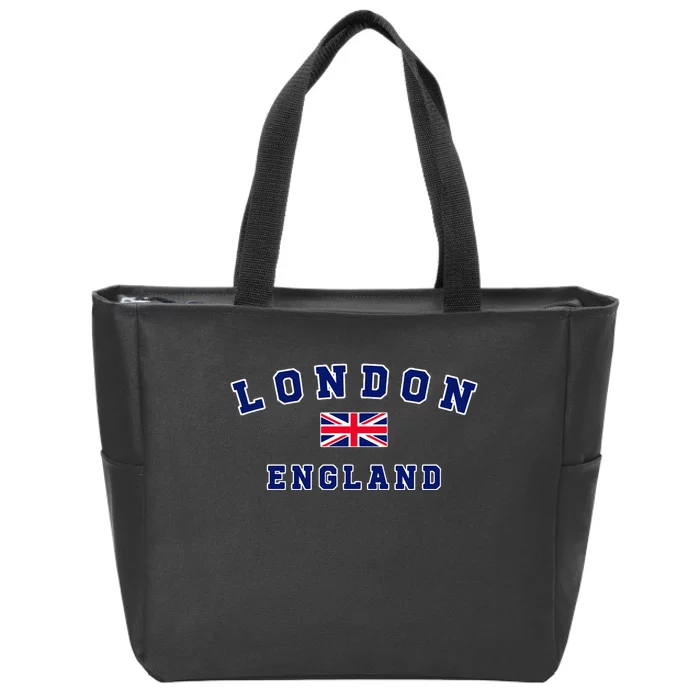 London England United Kingdom Flag UK Flags Men Women Gift Zip Tote Bag