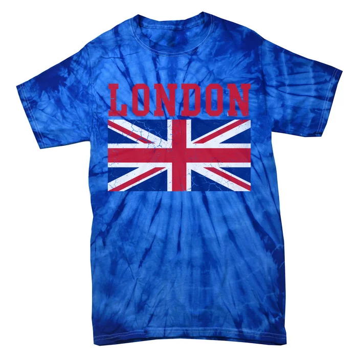 London England Union Jack United Kingdom British Flag Gift Tie-Dye T-Shirt