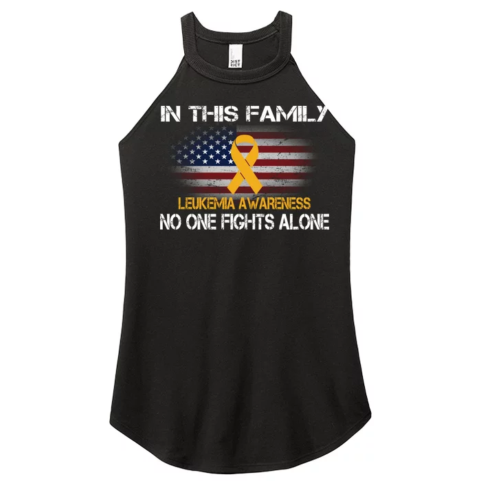 Leukemia No One Fights Alone Women’s Perfect Tri Rocker Tank