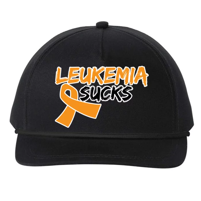 Leukemia Sucks Snapback Five-Panel Rope Hat