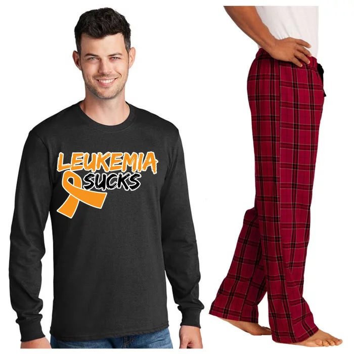 Leukemia Sucks Long Sleeve Pajama Set