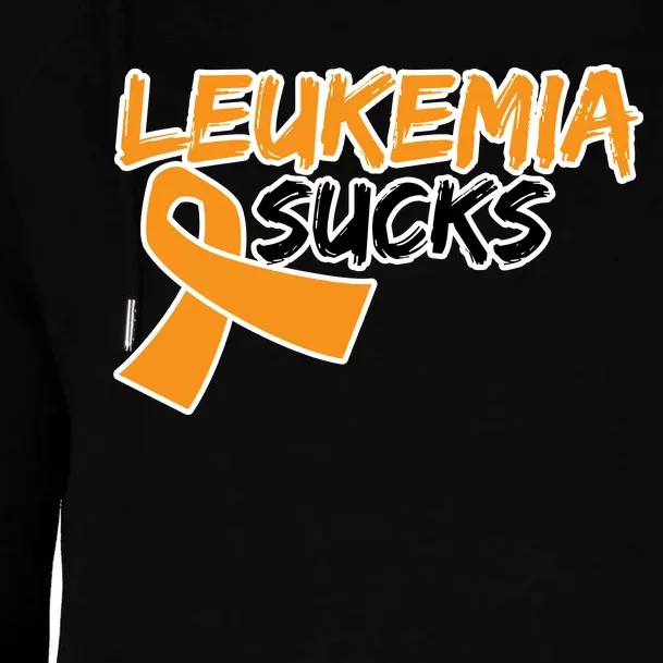 Leukemia Sucks Womens Funnel Neck Pullover Hood