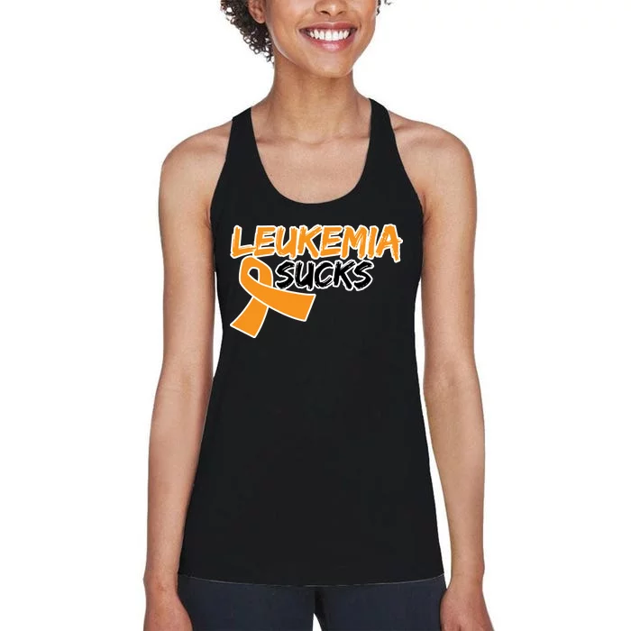 Leukemia Sucks Women's Racerback Tank