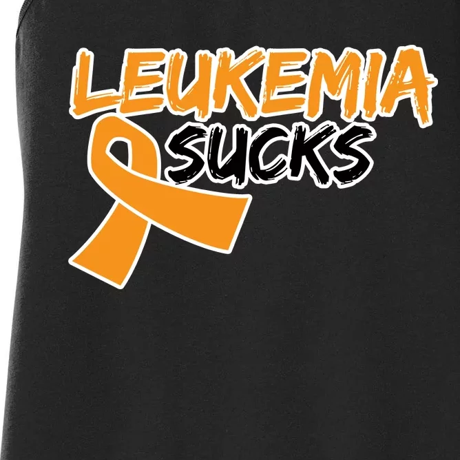 Leukemia Sucks Women's Racerback Tank