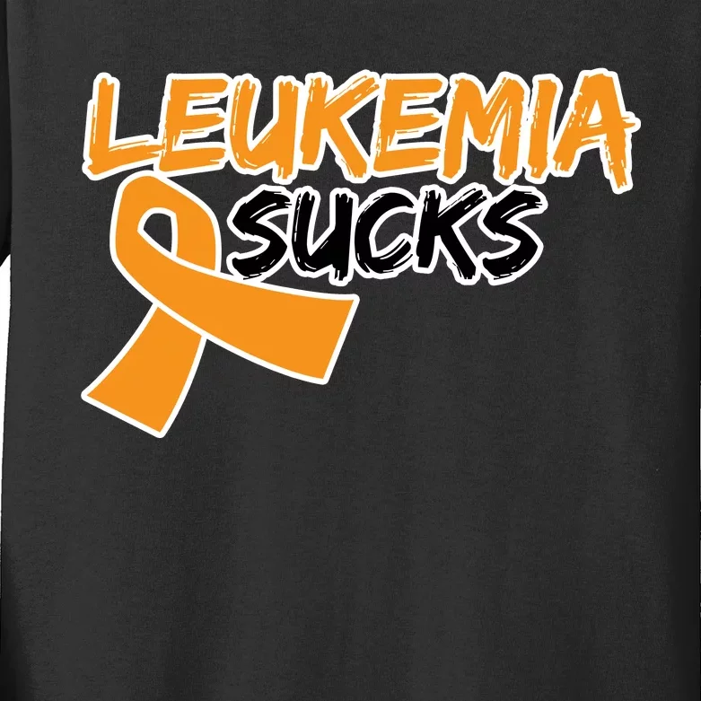 Leukemia Sucks Kids Long Sleeve Shirt