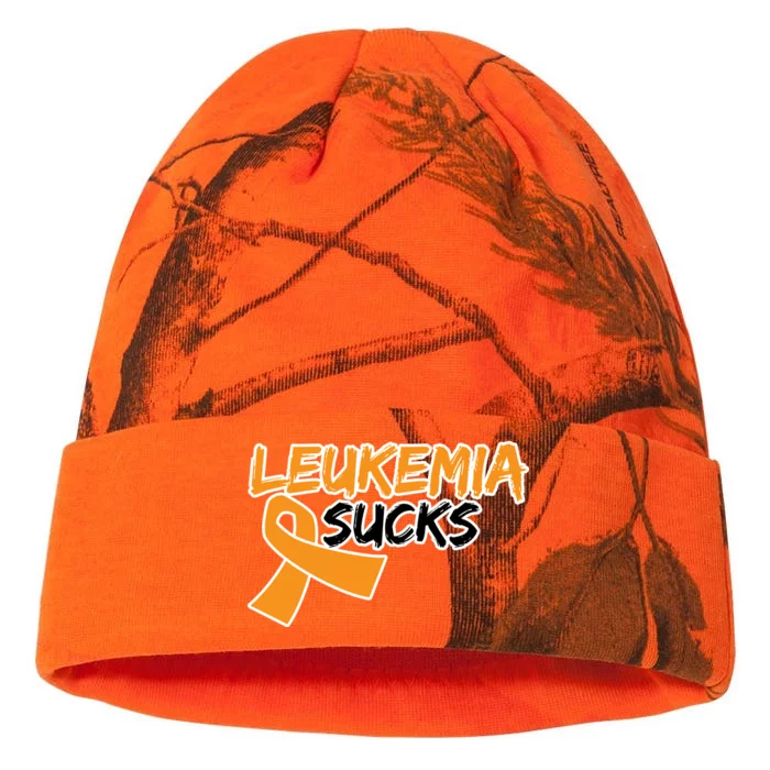 Leukemia Sucks Kati - 12in Camo Beanie