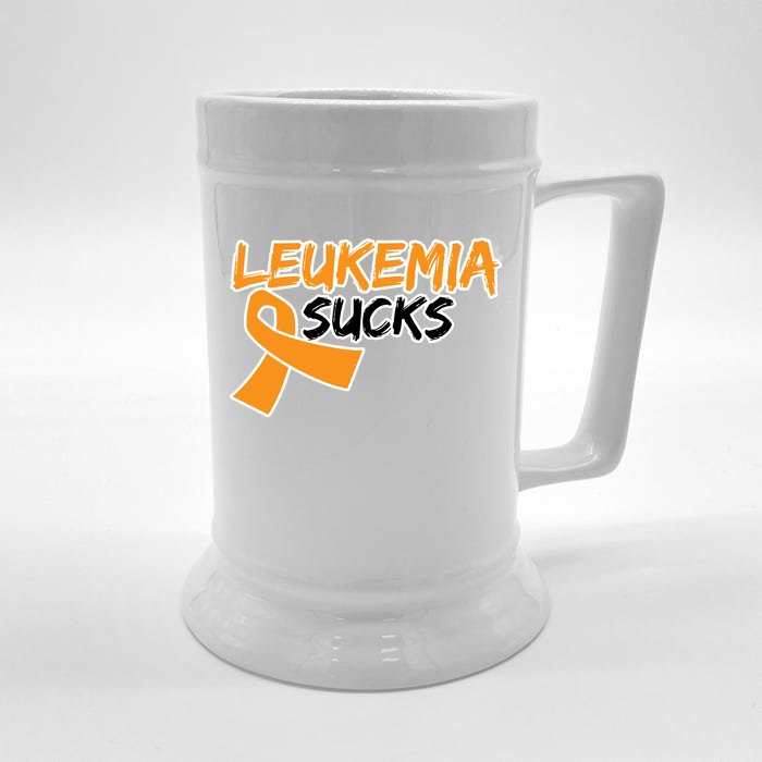 Leukemia Sucks Front & Back Beer Stein