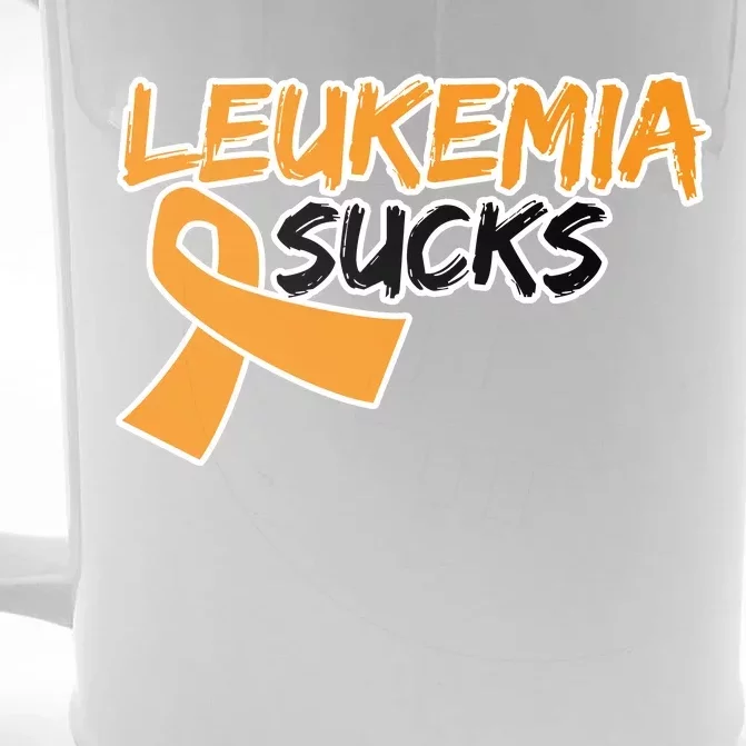 Leukemia Sucks Front & Back Beer Stein