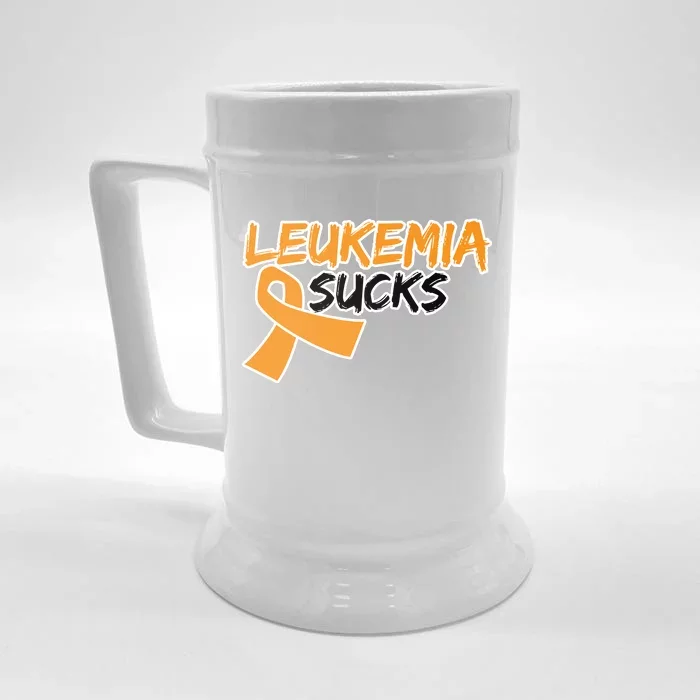 Leukemia Sucks Front & Back Beer Stein