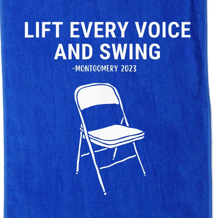 Lift Every Voice And Swing Trending Montgomery White Chair Platinum Collection Golf Towel