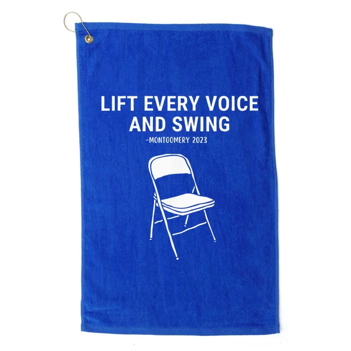 Lift Every Voice And Swing Trending Montgomery White Chair Platinum Collection Golf Towel