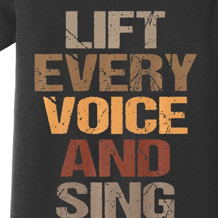 Lift Every Voice And Sing Juneteenth Black History Month Baby Bodysuit