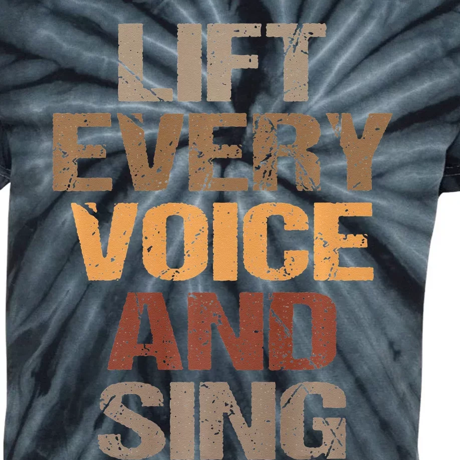 Lift Every Voice And Sing Juneteenth Black History Month Kids Tie-Dye T-Shirt