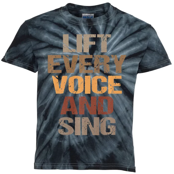 Lift Every Voice And Sing Juneteenth Black History Month Kids Tie-Dye T-Shirt