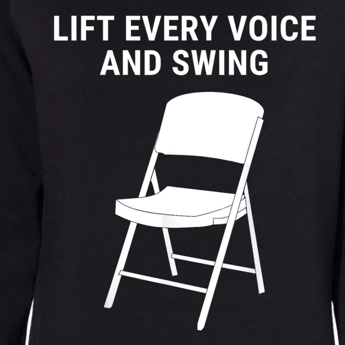 Lift Every Voice And Swing Trending Montgomery White Chair Womens California Wash Sweatshirt