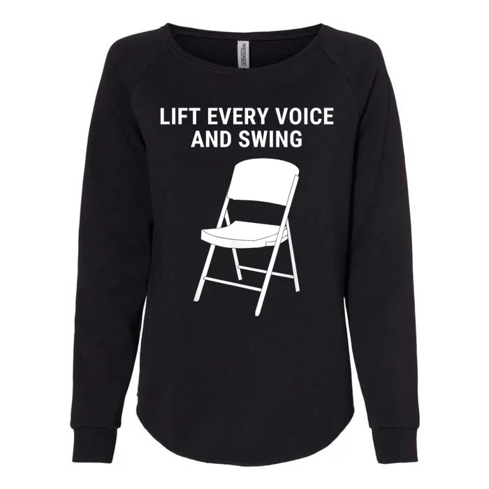 Lift Every Voice And Swing Trending Montgomery White Chair Womens California Wash Sweatshirt