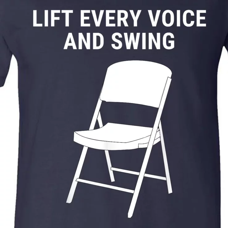 Lift Every Voice And Swing Trending Montgomery White Chair V-Neck T-Shirt