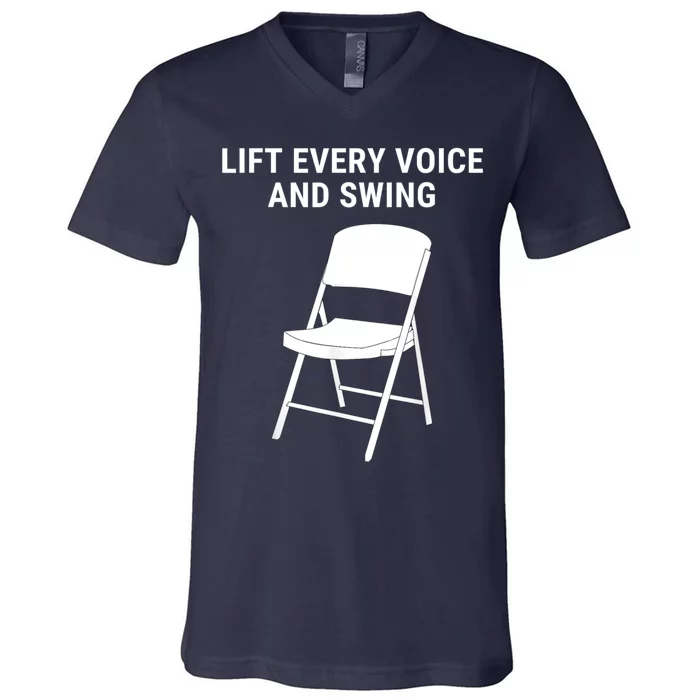 Lift Every Voice And Swing Trending Montgomery White Chair V-Neck T-Shirt