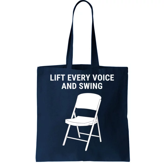 Lift Every Voice And Swing Trending Montgomery White Chair Tote Bag