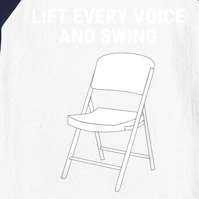 Lift Every Voice And Swing Trending Montgomery White Chair Baseball Sleeve Shirt