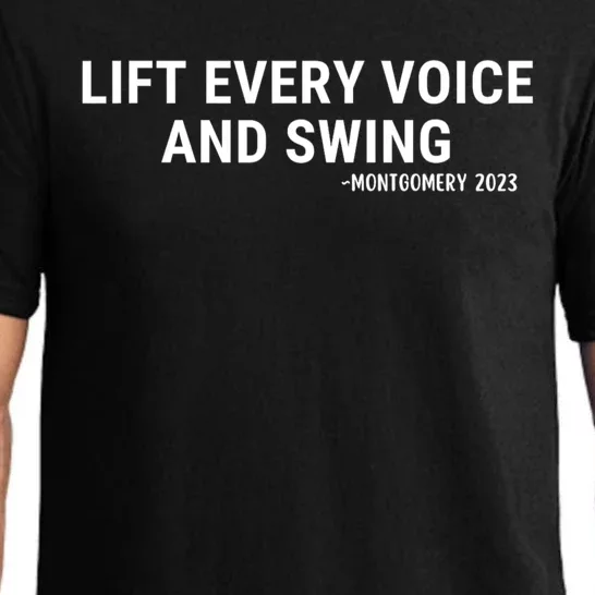 Lift Every Voice And Swing Trending Montgomery White Chair Pajama Set