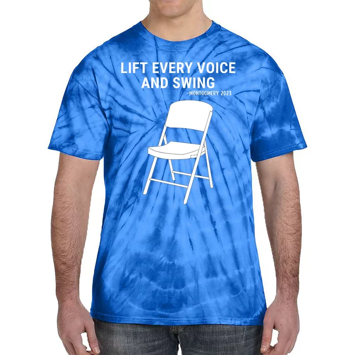 Lift Every Voice And Swing Trending Montgomery White Chair Tie-Dye T-Shirt