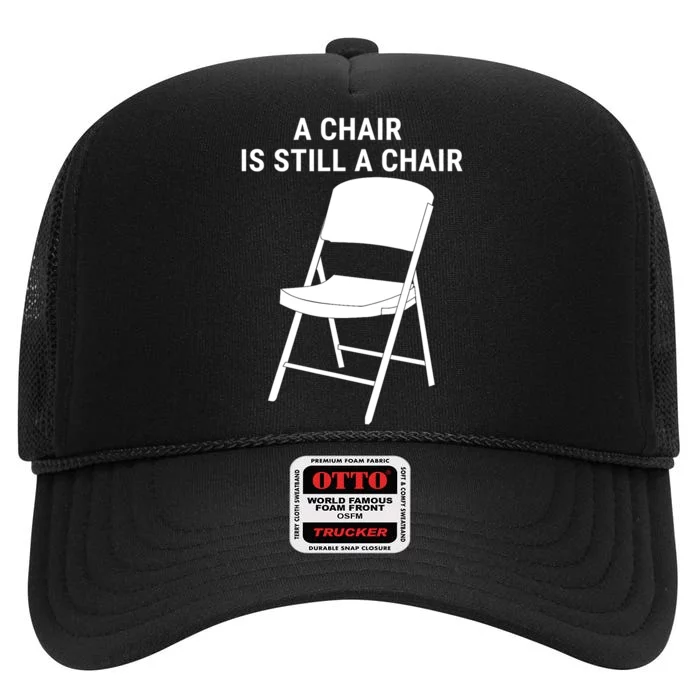 Lift Every Voice And Swing Trending Montgomery White Chair High Crown Mesh Trucker Hat