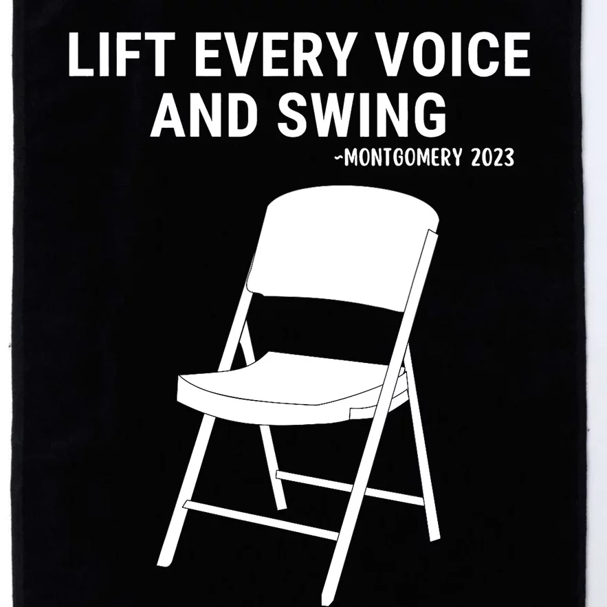 Lift Every Voice And Swing Trending Montgomery White Chair Platinum Collection Golf Towel