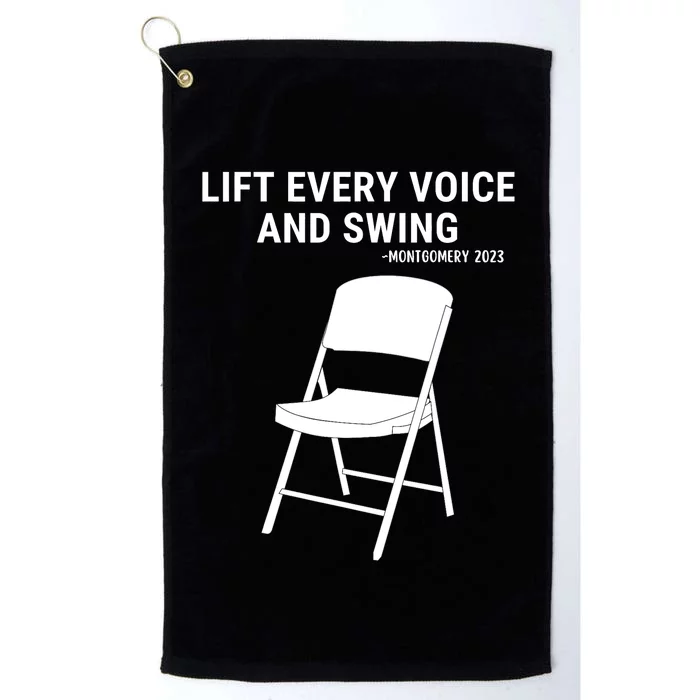 Lift Every Voice And Swing Trending Montgomery White Chair Platinum Collection Golf Towel