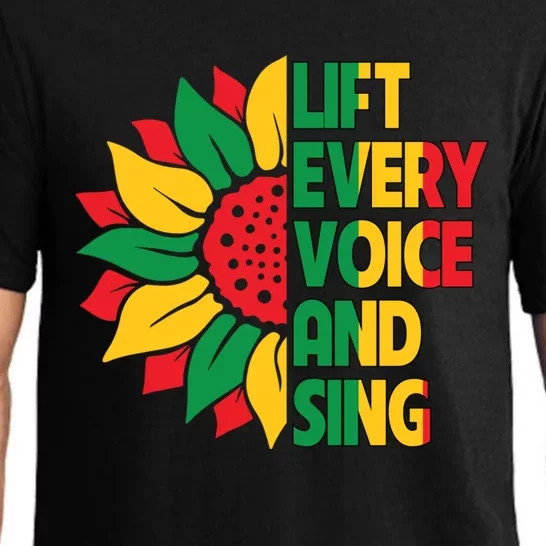 Lift Every Voice And Sing Freedom Day Sunflower Junenth Gift Pajama Set