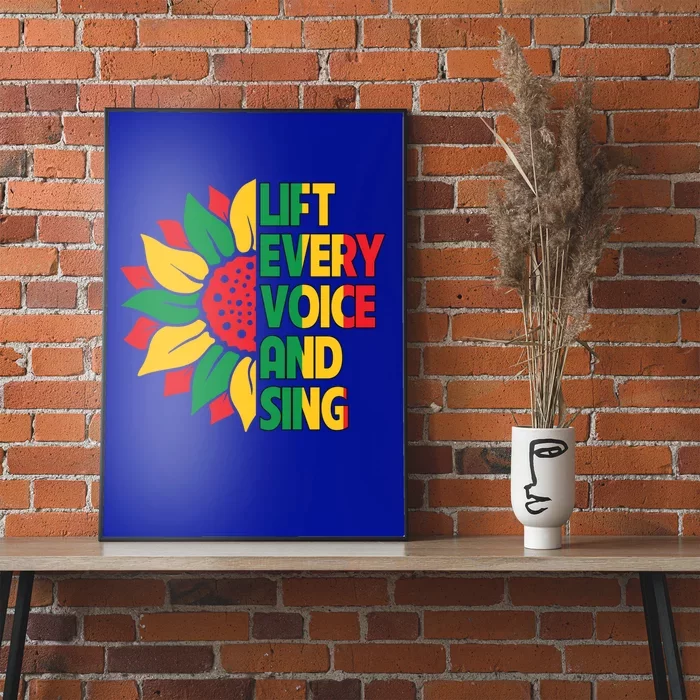 Lift Every Voice And Sing Freedom Day Sunflower Junenth Gift Poster