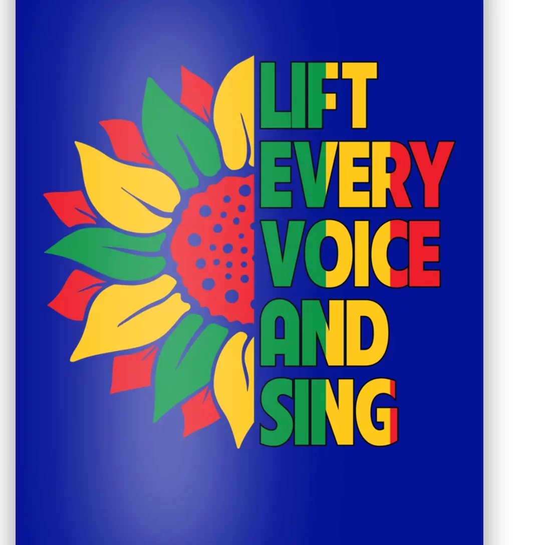 Lift Every Voice And Sing Freedom Day Sunflower Junenth Gift Poster