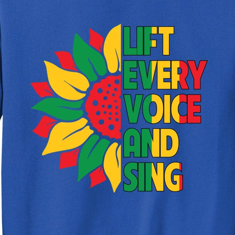 Lift Every Voice And Sing Freedom Day Sunflower Junenth Gift Tall Sweatshirt