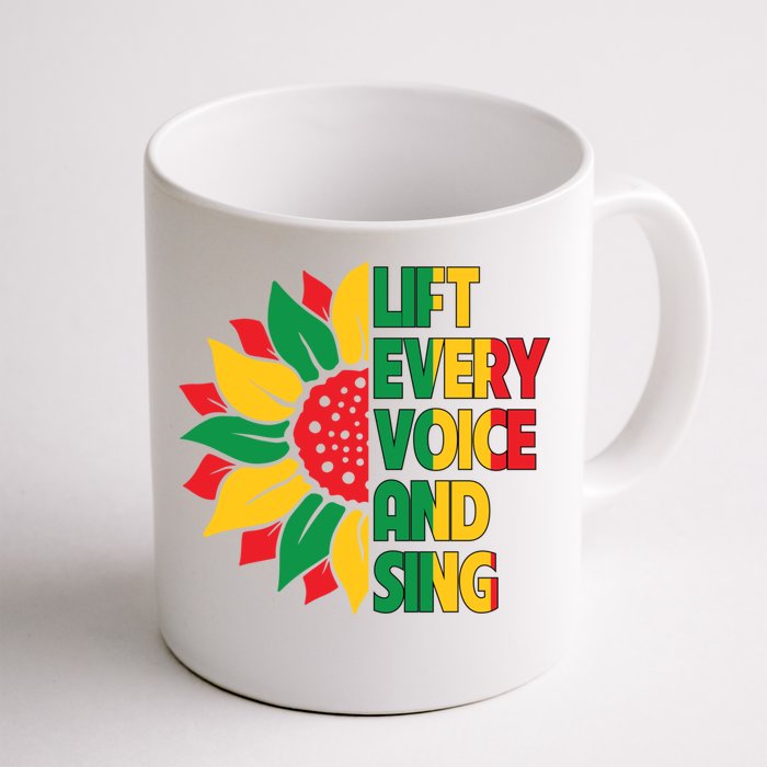 Lift Every Voice And Sing Freedom Day Sunflower Junenth Gift Front & Back Coffee Mug