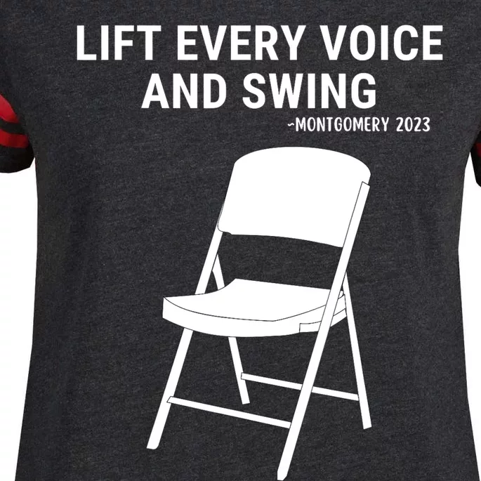 Lift Every Voice And Swing Trending Montgomery White Chair Enza Ladies Jersey Football T-Shirt